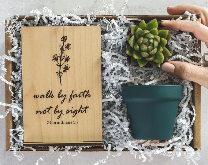 Faith Box Prayer Plant, Christian Family Care Package, Get Well Soon ...