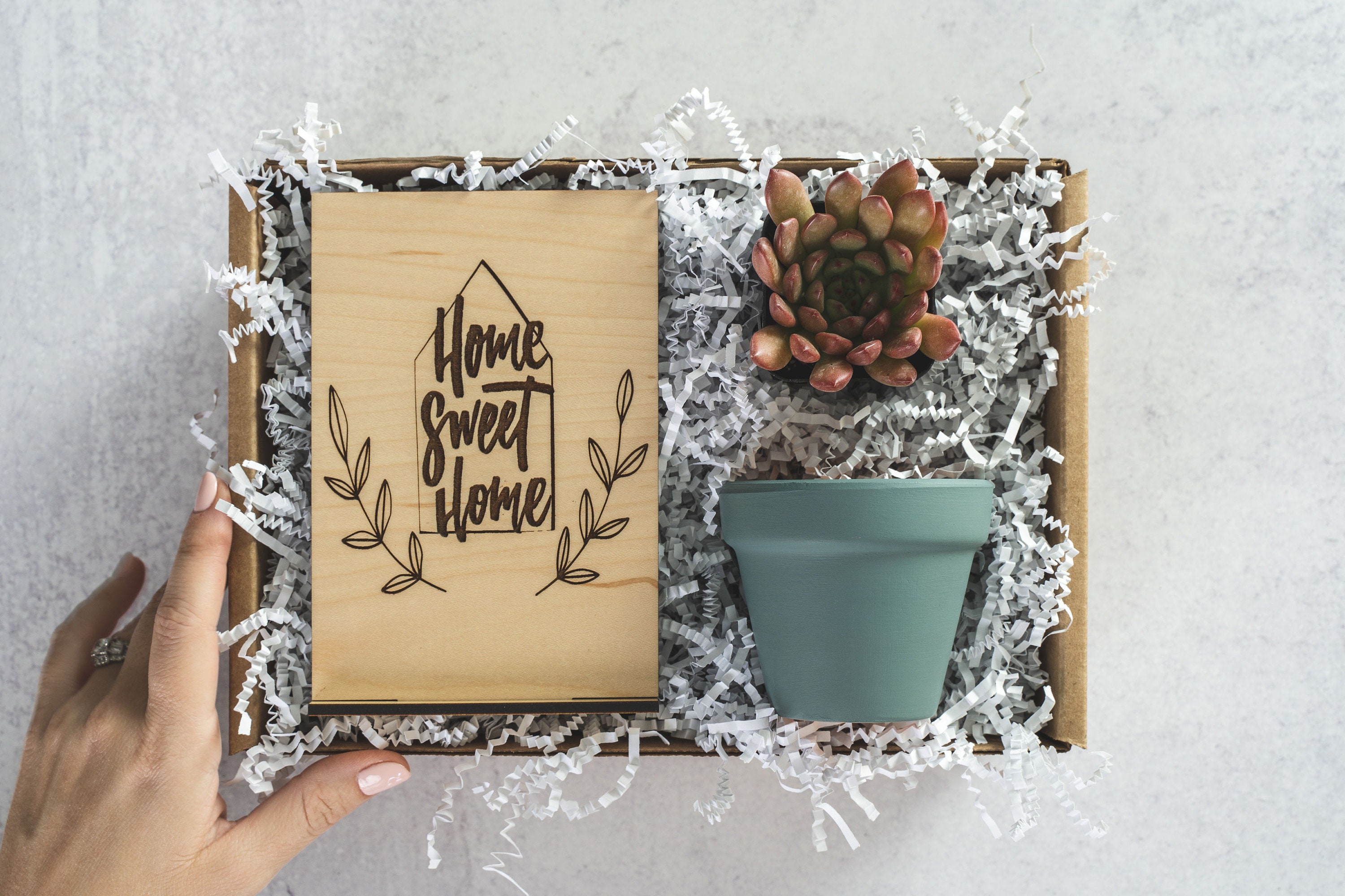 Home Sweet Home, House Warming Gifts, New Home Gift Ideas, Succulent Gift  Box, New Home Housewarming Gift, Housewarming Gift Box XFF1 