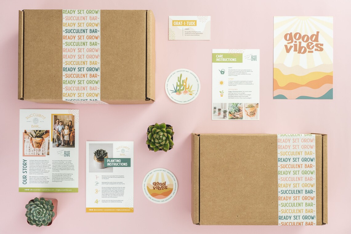 Thank You for Helping Me Grow Succulent Gift Box Wood Card | Etsy