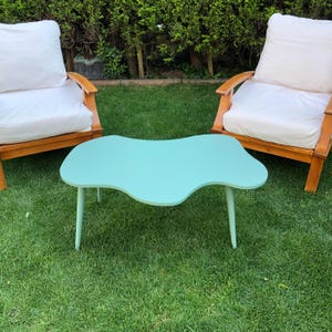 Green Coffee Table , Modern Unique Coffee Table for Home Decor