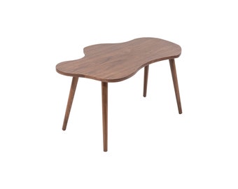 Wooden Walnut Coffee Table , Modern Coffee Table Wood