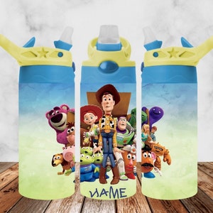Toy Story 12 OZ Tumbler/kids Cups/woody/ Birthday Gift/ Kids Tumbler/buzz  Lightyear/disney/toddler Cup/pixar/stocking Stuffer/jessie/aliens 