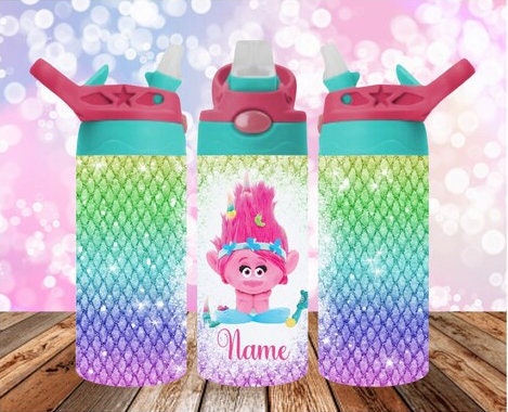 Trolls, Baby Poppy Aluminum Water Bottle, Zazzle