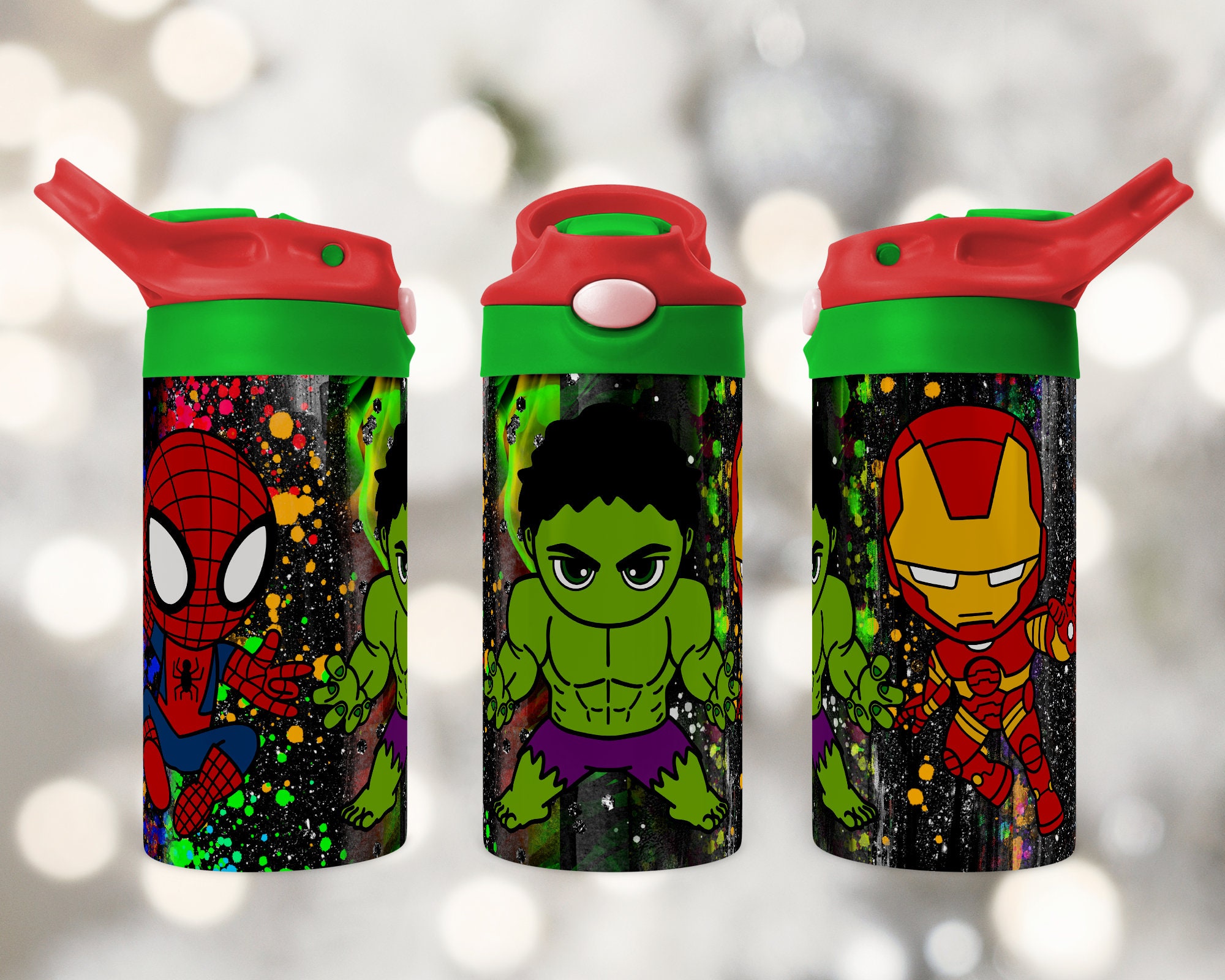Spider-man Superhero, 12 Oz Tumbler, Child Water Bottle, Personalized, Made  to Order 