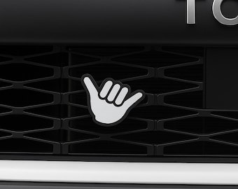Shaka Wave Grille Badge Emblem Decoration Car Accessories