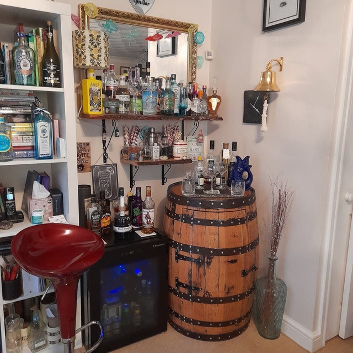 Recycled Solid Oak Whisky Barrel Balmoral Etsy UK