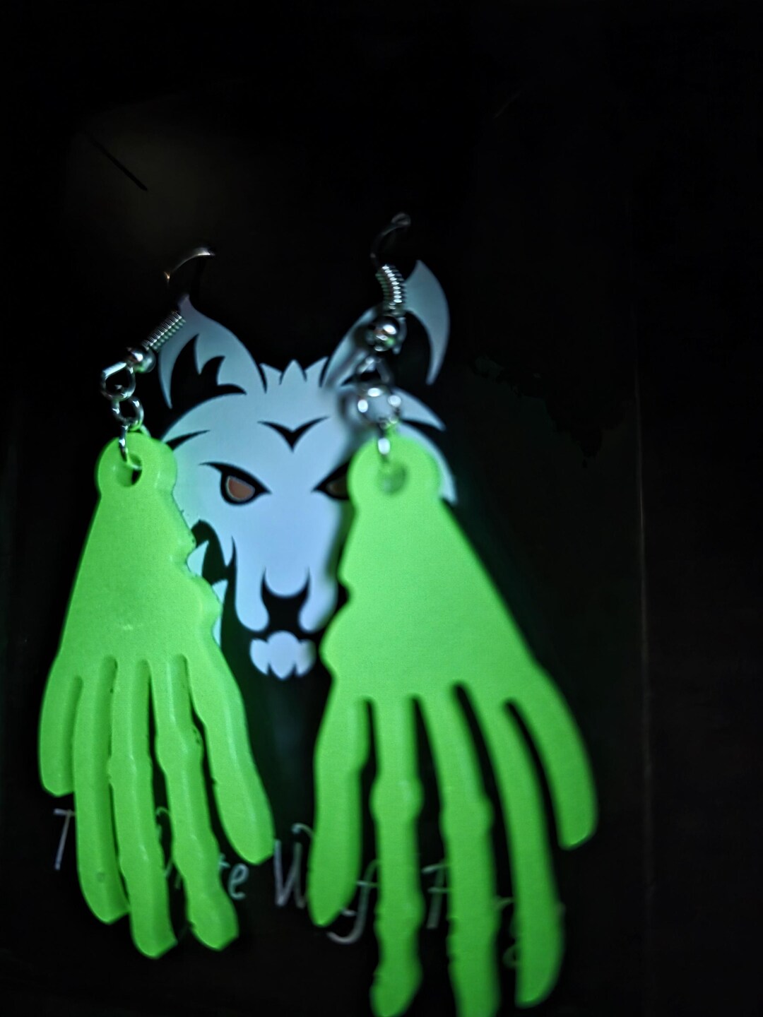 Solid Glow in the Dark Zombie/skeleton Hands/ Green - Etsy