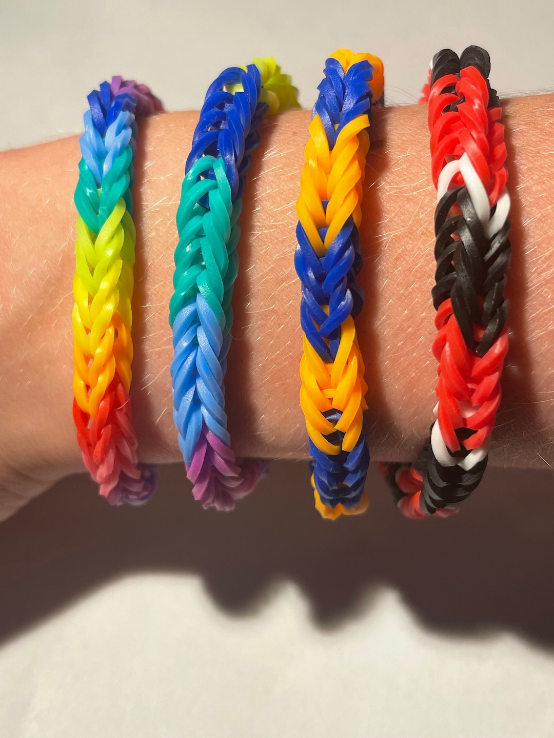 Colorful, Rubber Band, Friendship Bracelets Etsy