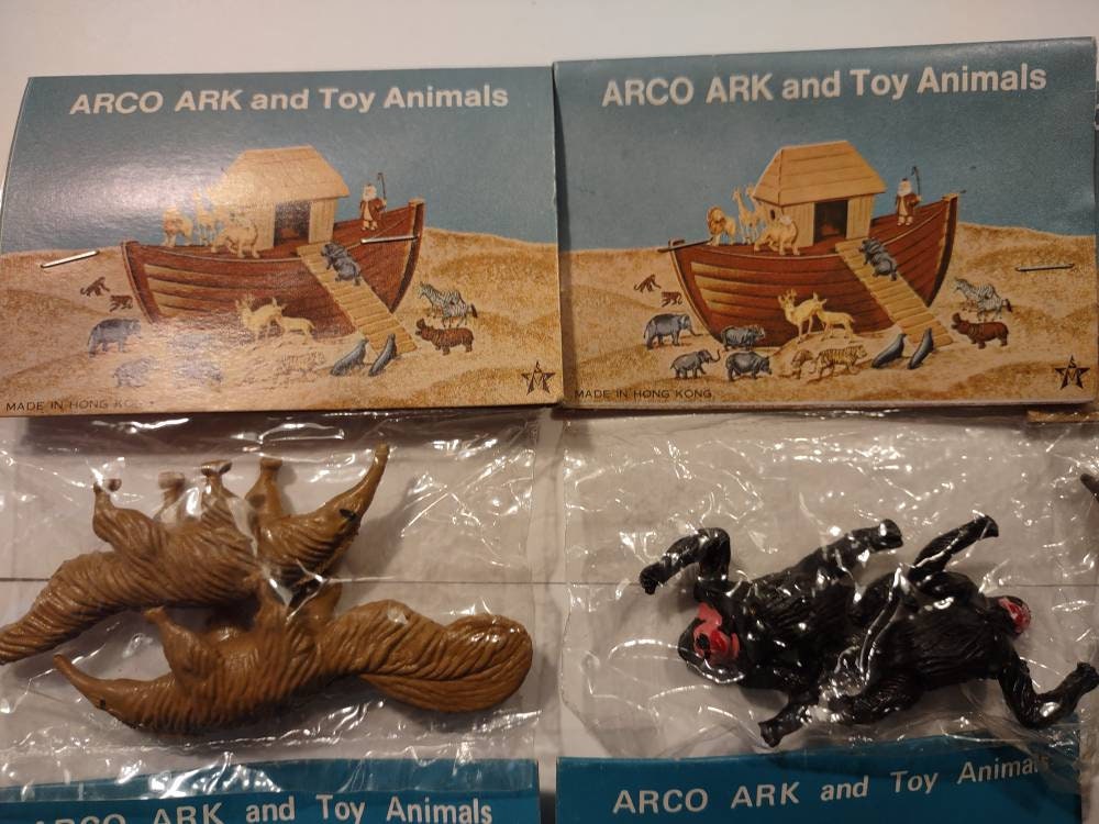1970s Noahs Ark Animals Set of 8 Arco Plastic Figures - Etsy