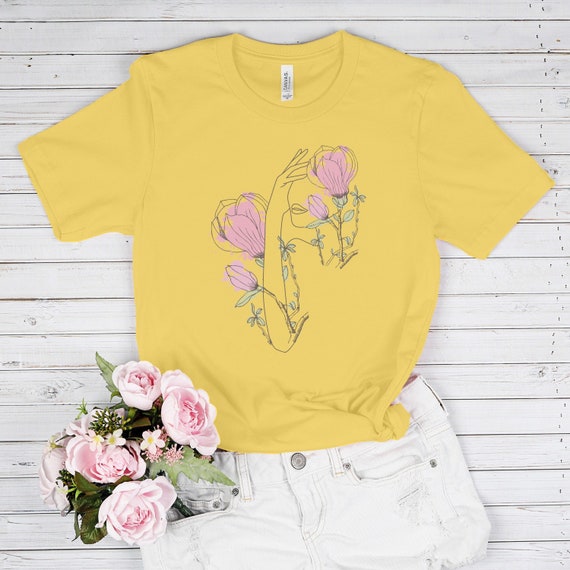 Flower top shirt aesthetic