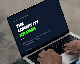 The Longevity Kitchen — Longevity Diet Guide PDF | Anti-Aging Foods, Meal Timing & Pantry Checklist