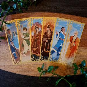 Carte tarot marque-page avec dorure, arcanes majeures, inspiration asiatique lot 1