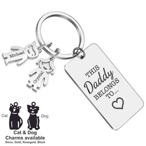 Father's Day Gift From Baby to New Dad Gift From Family Fathers Day Key  Ring Best Catch Fishing Lure Birth Announcement Baby's Weight Height 