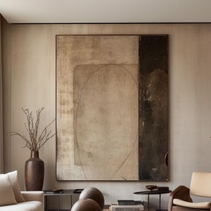 Large Brown Black Painting Brown Textured Wall Art Brown Abstract Wall Art Brown Textured Painting Wabi Sabi Wall Art Brown Abstract Art