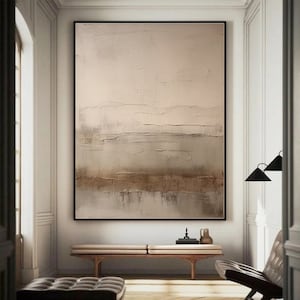 Brown Abstract Painting Brown Beige Abstract Wall Art Brown Texture Wabi Sabi Wall Art Beige Wall Art Boho Decor Wall Art Neutral Wall Decor