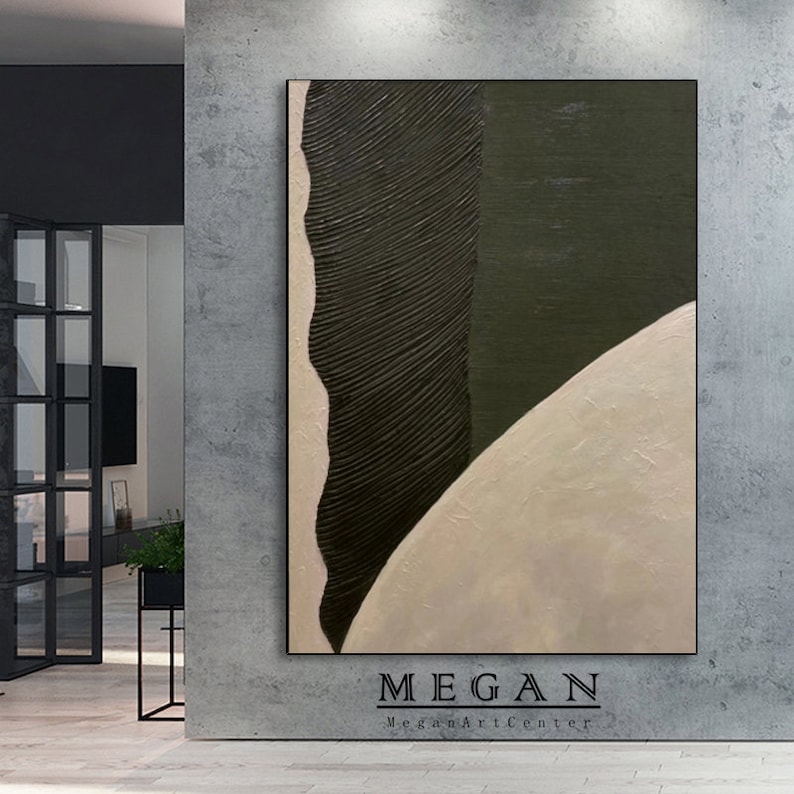 Dark Green Wall Art Large Abstract Wall Art Texture Painting Etsy