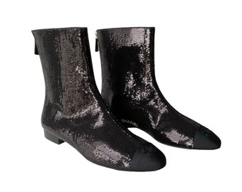 Bottines sequins Chanel Ventes Privées 2023