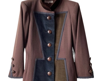 Manteau vintage Louis Vuitton en acétate et brocard or - Chez Sarah