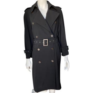 Yves Saint Laurent Rive Gauche Black Trench