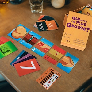 Jeu de société - Qui aura la plus Grosse ? - Jeu de cartes osé et décalé - Idéal pour l'apéro et soirées entre amis