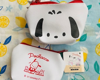 Kawaii Mini Pouch: White Sporty Dog