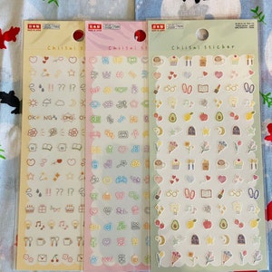 DAISO Hello Kitty Stickers 2 Sheets 64pieces Limited Only Sale in