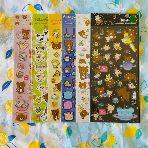 Rilakkuma Sticker Sheet X Etsy