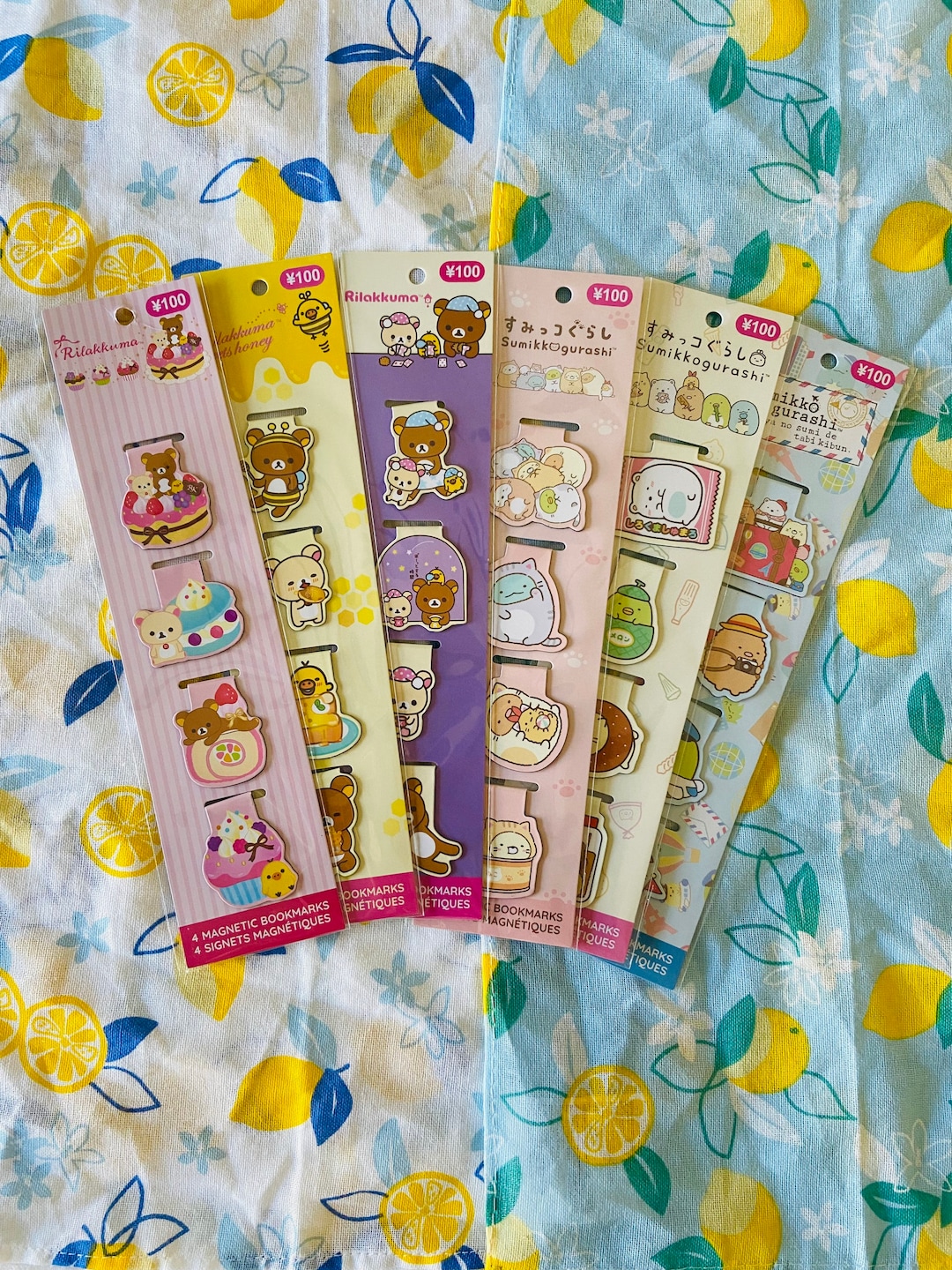 Magnetic Bookmark: Rilakkuma and Summikko Gurashi, Set One - Etsy