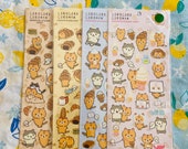 SET OF 6 Sumikkogurashi Rilakkuma Corocoro Coronya Sticker Decal NWP Daiso  Japan