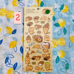 Corocoro Coronya, Assorted Sticker Sheet: Set One 2: Bread (YELLOW)