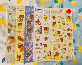 Kawaii Bear, Assorted Sticker Sheet: Set Two