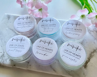 Mini Soaps Jars | One Time Use Soaps Samples | 5x per jar | Australian Natural Handmade Soap - Perfect for Favours, Mothers Day Gifts, Kids