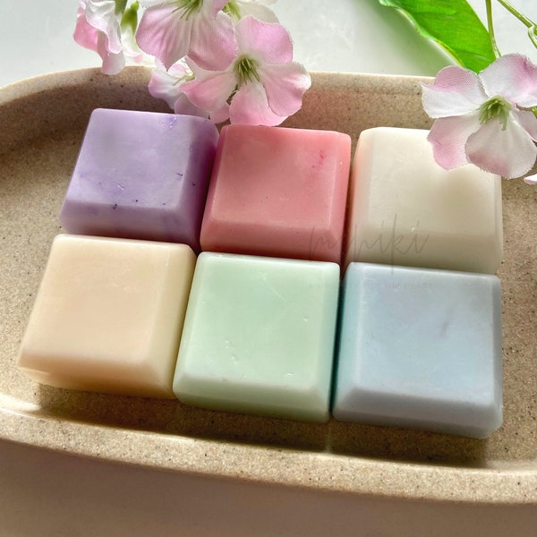 6x Large Soap Bar Cubes | Mix & Match Hand Soap - Australian Natural Handmade Soap | Perfect for Favours, Kids, Weddings, Birthday, Gifts