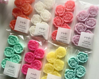 Mini Rose Soaps - Australian Natural Handmade Soap | Perfect for Mothers Day Gifts, Favours, Birthday, Bridal Shower, Kids, Weddings & Event
