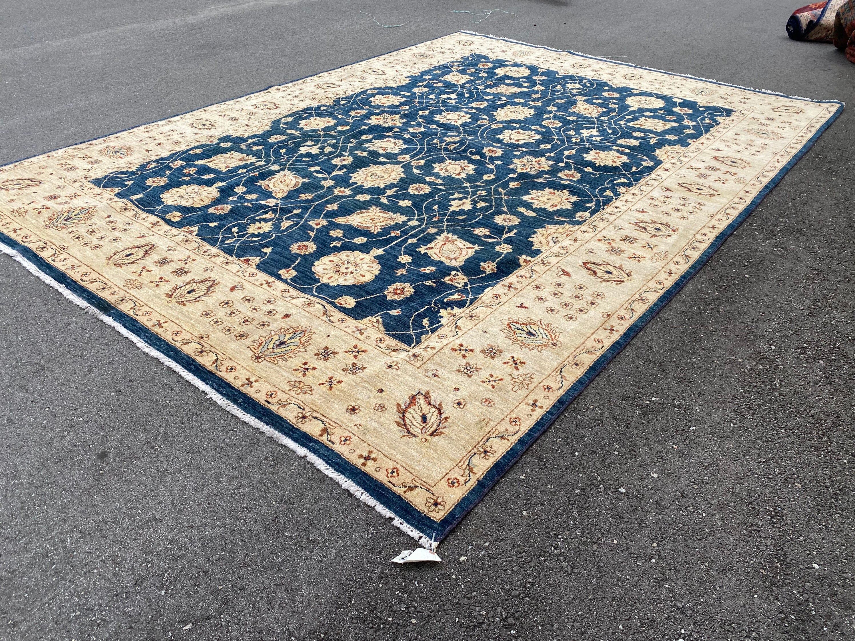 Authentic Handmade Indian Ziegler Rug - Etsy