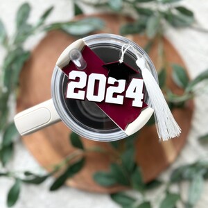Stanley Graduation Topper | Tumbler Name Plate | Graduation Gift | Stanley Quencher H2.0 Tumbler Plate Topper | Stanley Lid Tag | 2024