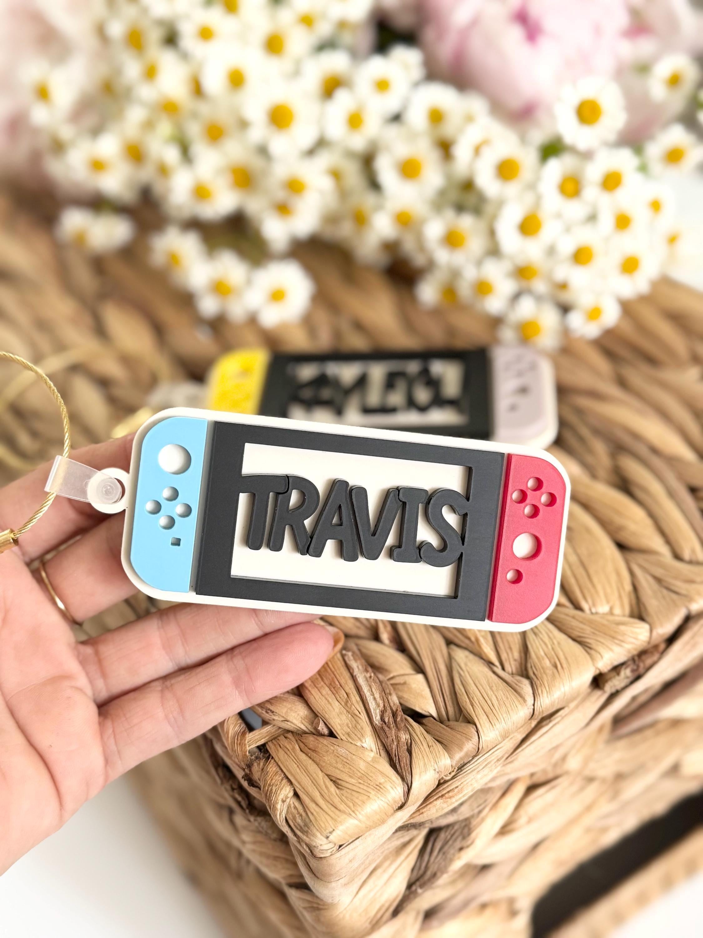 Personalized Gamer Name Keychain | Personalized Name | Bogg Bag Charm | Backpack Name Tags | Diaper Bag Tag | Custom Acrylic Keychain | Boy