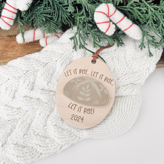 Sourdough Ornament: Maple Wood Bread Lover Gift