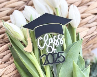 Class of 2026 Graduation Bouquet Stake: Personalized Floral Keepsake
