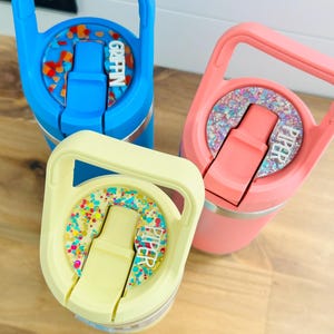 Personalized Yeti Tumbler Topper: Acrylic Name Tag, 12oz 18oz 26oz