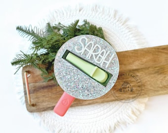 Personalized Acrylic Tumbler Topper: 32oz Hydro Traveler Jug Tag