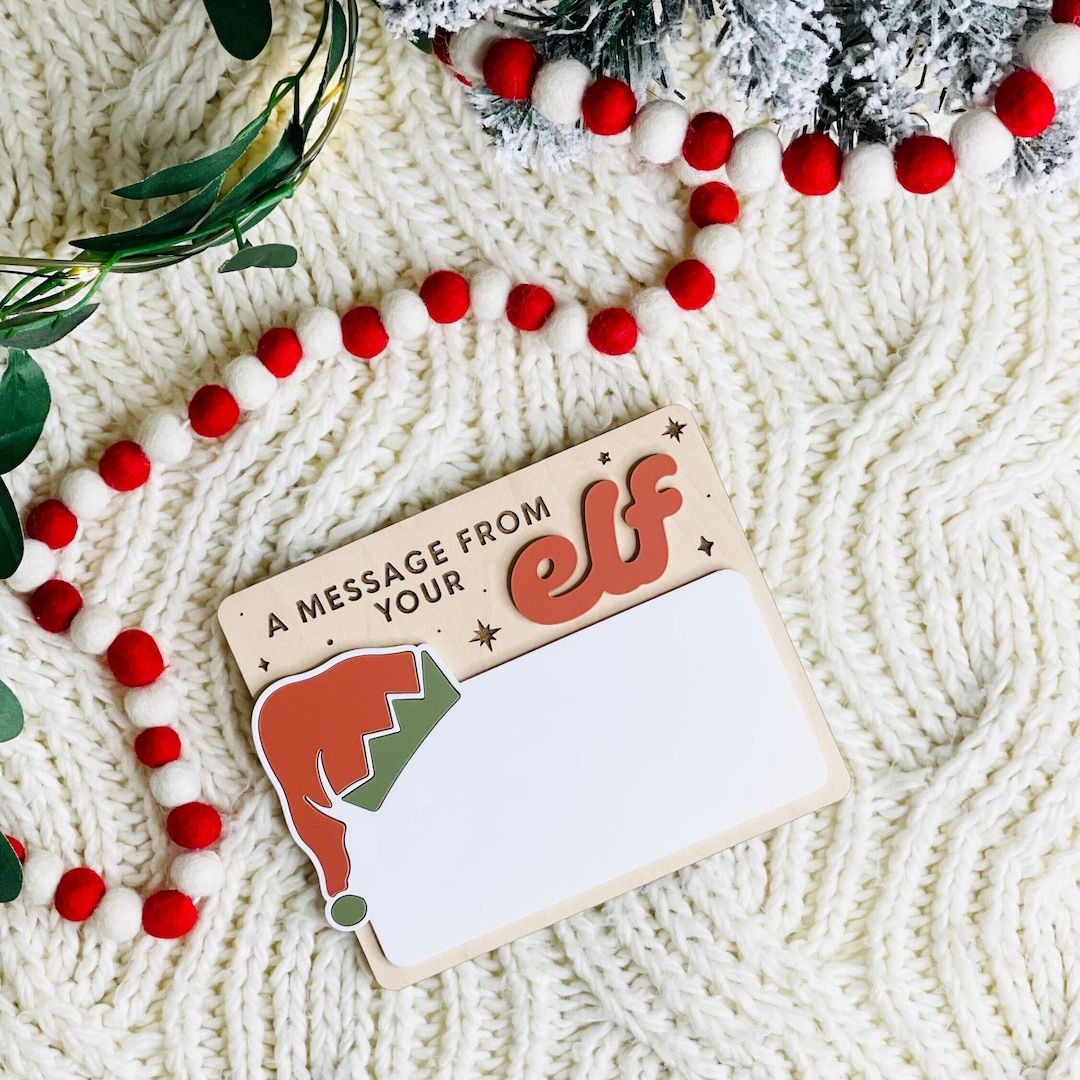 Elf Message Board Elf on Shelf Decor Elf Message Elf Activities Elf