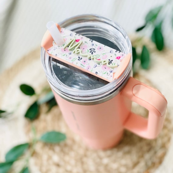 Wildflower 30 Oz Stanley Quencher H2.0 Tumbler Plate Topper, Personalized  Stanley Name Plate Topper, Tumbler Name Plate, Stanley Lid Tag Mom 