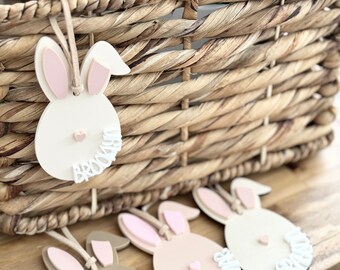 Easter Basket Tag | Personalized Bunny Tag | Easter Bunny Basket Tag | Kids Easter Basket | Easter Tag | Keepsake | Easter Decor | Kids Tag