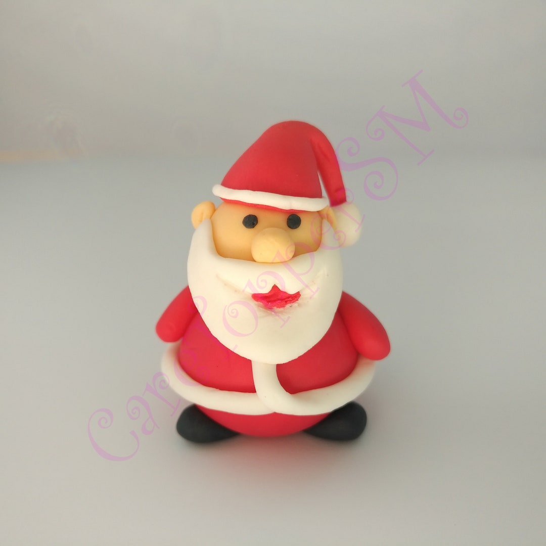Santa Claus Cake Toppers Marzipan or Sugar Paste - Etsy UK