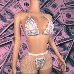 Exotic Dancewear Three Piece Set