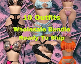 Wholesale Exotic Dancewear, 10 Randomly Selected Outfits, Ready To Ship!