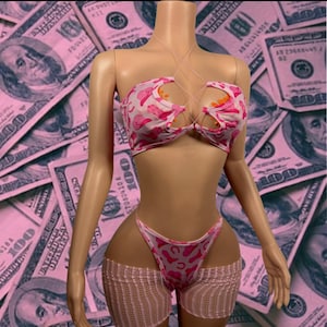 Exotisches Tanzbekleidung Set aus 3 Teilen