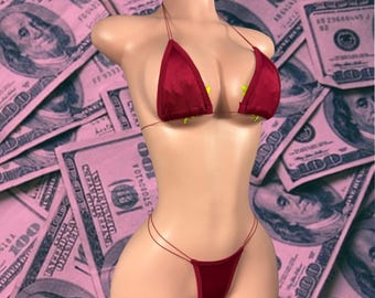 Microkini de ropa de baile exótica