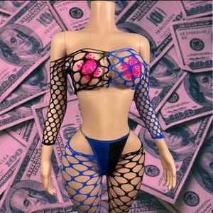 Exotic Dancewear Three Piece Set